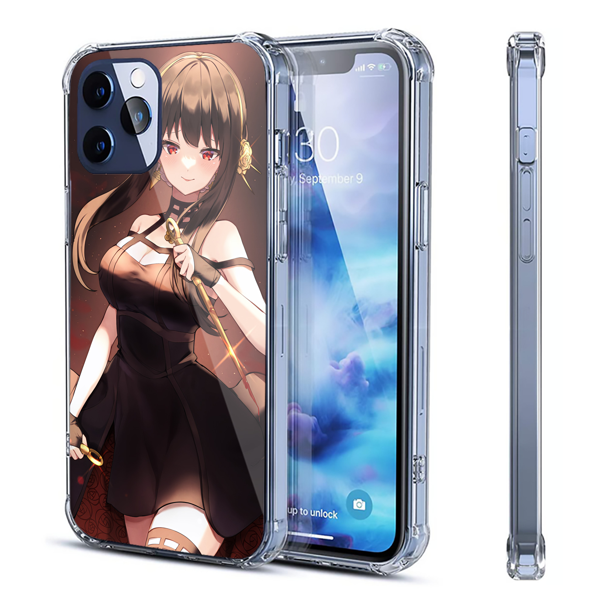 （画像用） SPY×FAMILY间谍家家酒 【iPhone 12シリーズ対応】透明スマホケース（クリアソフトケース）